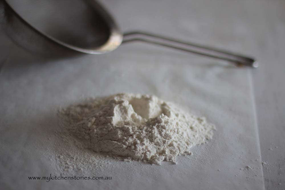 Sift flour well as you make the sponge cake