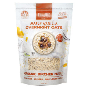 Kialla Pure Foods Organic Overnight Oats Maple Vanilla flavour