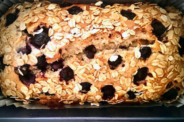 Banana and blueberry loaf from Arzu of VitalityandMore