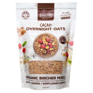 Kialla Pure Organics Overnight Oats Cacao flavour