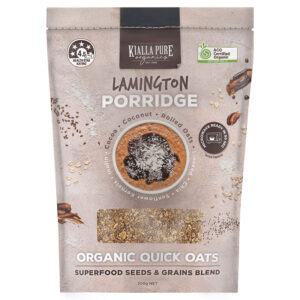 Kialla's Organic Lamington Flavoured Porridge Oats