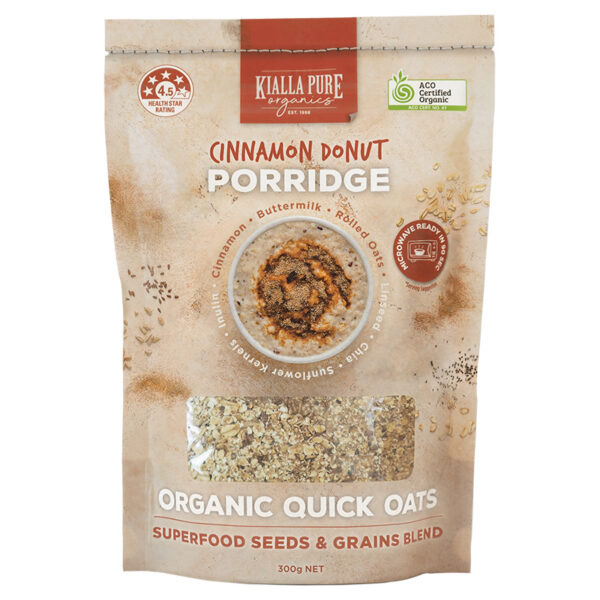 Kialla's Cinnamon Donut porridge oats