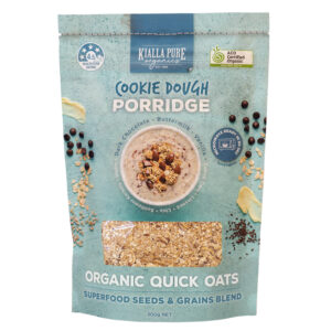 Kialla Pure Organic Cookie Dough flavoured porridge oats