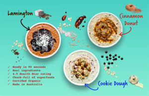Kialla's range of flavoured porridge oats