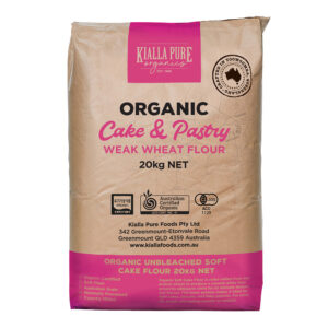 Organic Unbleached Soft Cake Flour 20kg