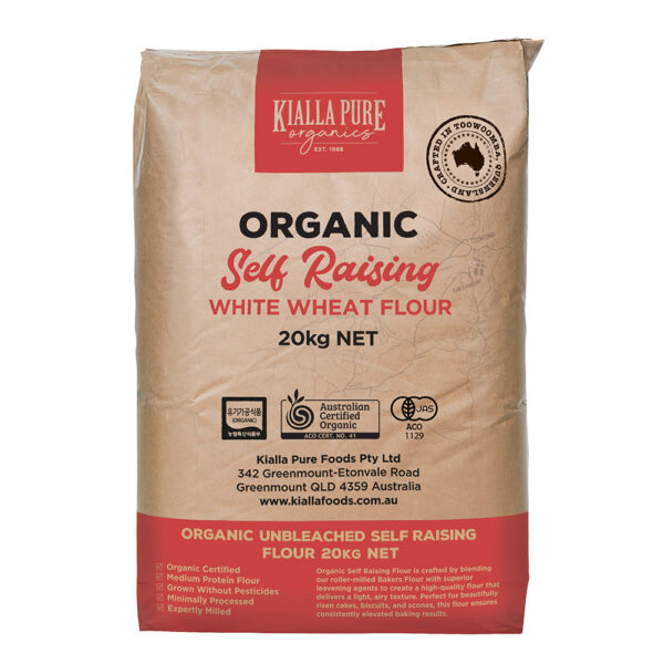 Organic Unbleached Self Raising Flour 20Kg